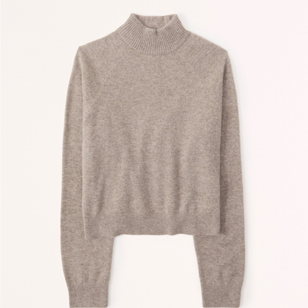 Abercrombie & Fitch Cashmere Light Brown Wedge Sweater